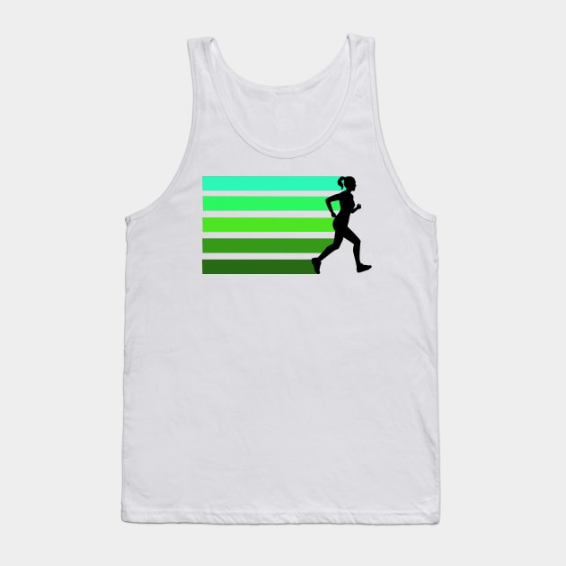 Runner Girl Tank Top by denip